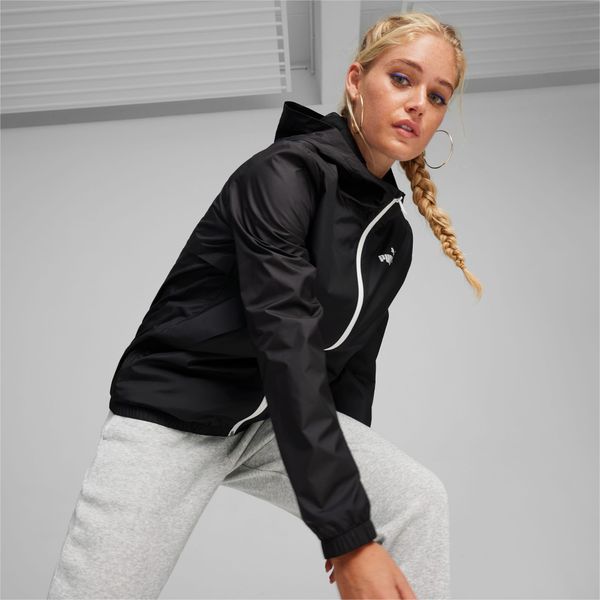 PUMA PUMA Essentials Solid Windbreaker Jacket Women, Black/All Black