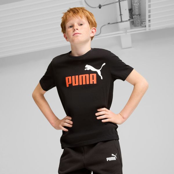 PUMA PUMA Essentials+ Two-Tone Logo T-Shirt Youth, Redmazing/White