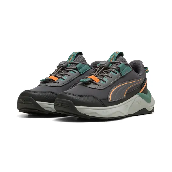PUMA PUMA Evolve 2.0 Trail Sneakers Kids, Kids, Moody Gray/Bright Papaya/Black, 27.5
