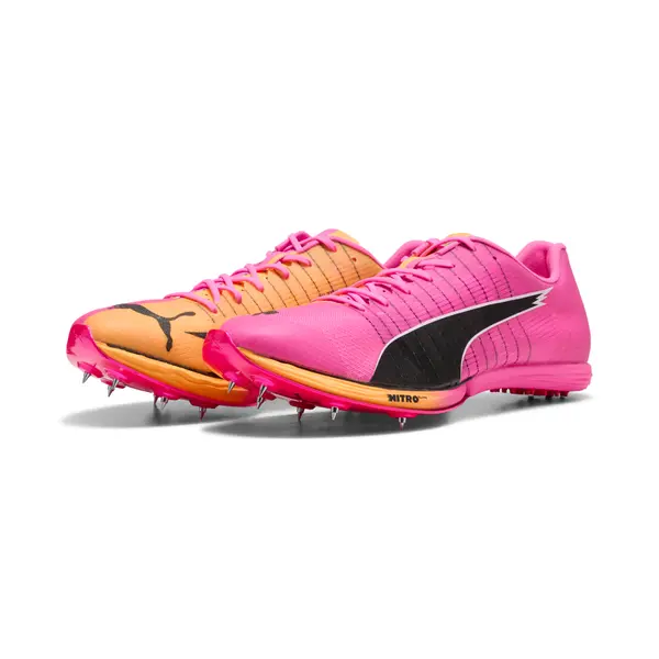 PUMA PUMA evoSPEED Forte NITRO™ Elite Sprint Spikes Unisex, Sport, Poison Pink/Sun Stream/Black, 44