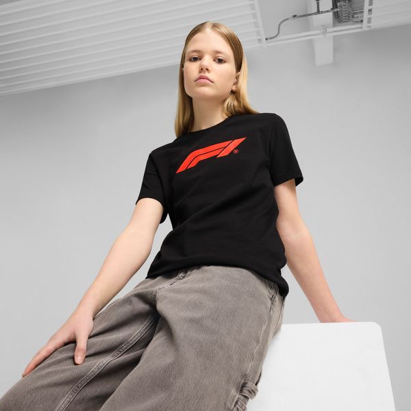 PUMA Puma F1® Essentials Tee Kids, Black, Size 7-8Y, Clothing