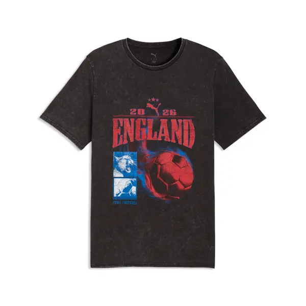PUMA PUMA Fanpack 90s Tee Relaxed Men, Football, Black/Royal, S