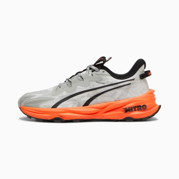 PUMA PUMA Fast-Trac Nitroâ¢ 3 Trail Running Shoes Men, Smokey Grey/Flame Flicker/Black