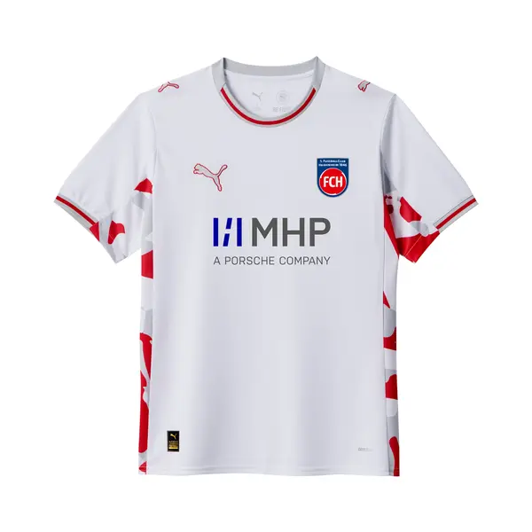 PUMA PUMA FC Heidenheim 25/26 Third Jersey Youth, Clothing, White/Cool Light Gray, 4-5Y