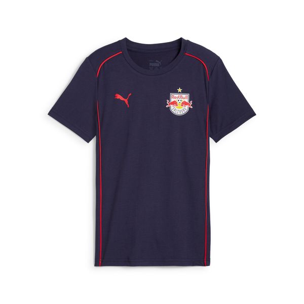 PUMA Puma FC Red Bull Salzburg Casuals Tee Youth, Blue, Size 9-10Y, Clothing