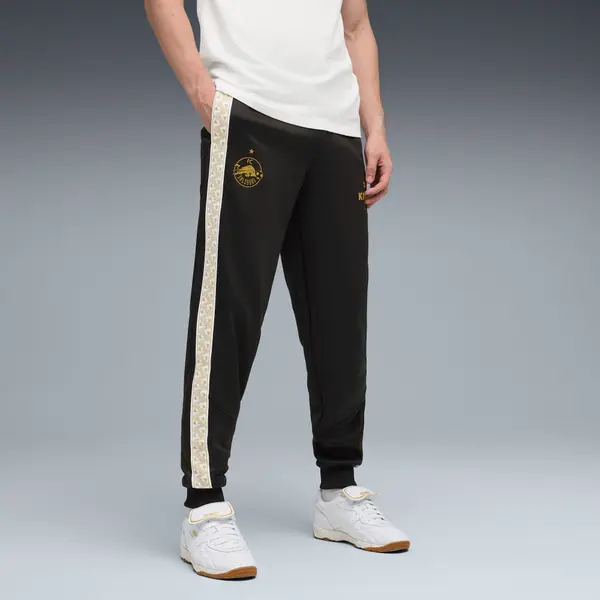 PUMA PUMA FC Red Bull Salzburg KING Anthem Pants, Clothing, Black/Matte Gold, S