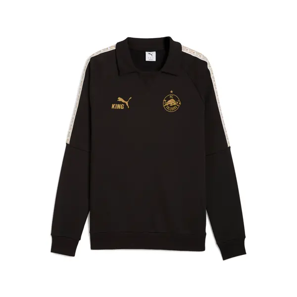 PUMA PUMA FC Red Bull Salzburg KING Drill Top Men, Sport, Black/Matte Gold, XXS