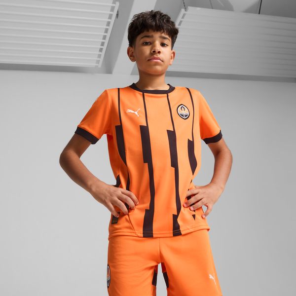 PUMA Puma FC Shakhtar Donetsk 24/25 Home Jersey Youth, Orange, Size 9-10Y, Clothing