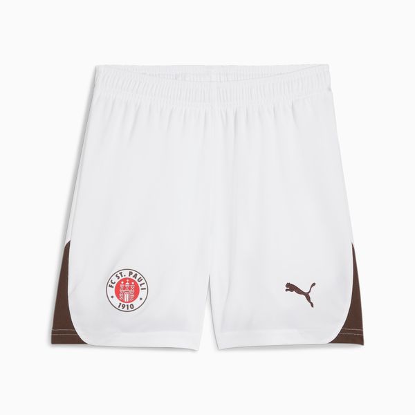 PUMA PUMA FC St. Pauli 24/25 Away Shorts Youth, White/Espresso Brown