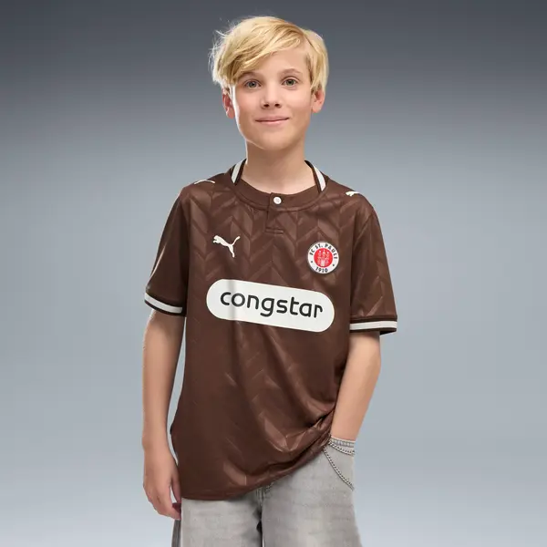 PUMA PUMA FC St. Pauli 26/27 Home Jersey Youth, Kids, Espresso Brown/White, 15-16Y