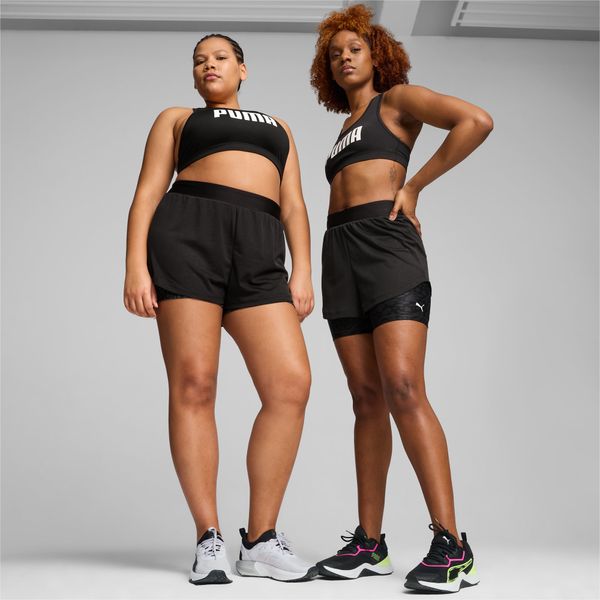 PUMA PUMA Fit Women's Mesh 2-in-1 Training Shorts, Black