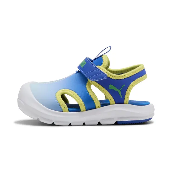 PUMA PUMA Fun Racer Sandal Come On Sandals Toddlers, Shoes, Royal Sapphire/Green Fruit/Lemon Meringue, 19