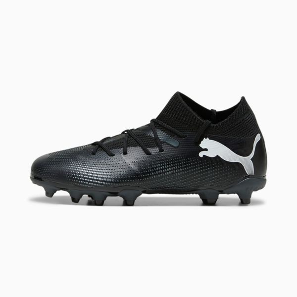 PUMA PUMA Future 7 Match FG/AG Youth Football Boots, Black/White