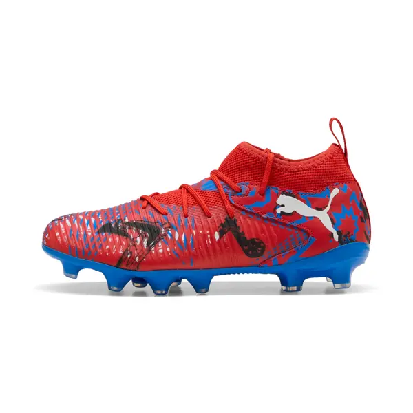 PUMA PUMA FUTURE 8 MATCH PLAYMAKERS FG/AG Football Boots Youth, Shoes, Red/Black/Ultra Blue, 29