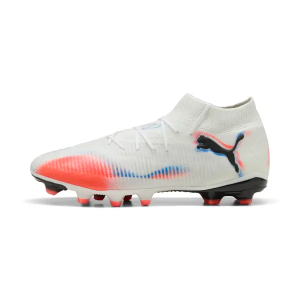 PUMA PUMA FUTURE 8 PRO FG/AG Football Boots Unisex, Shoes, White/Black/Glowing Red, 44