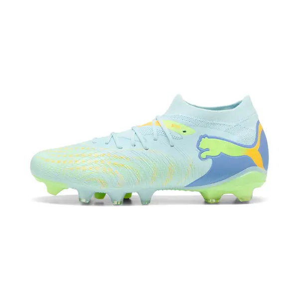 PUMA PUMA FUTURE 9 MATCH LIGHT UP FG/AG Football Boots Women, Shoes, Fizzy Light/Icy Blue/Intense Lavender, 35.5