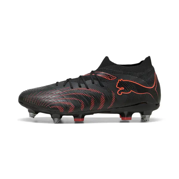 PUMA PUMA FUTURE 9 MATCH MxSG Football Boots Unisex, Shoes, Black/Glowing Red/Strongray, 44