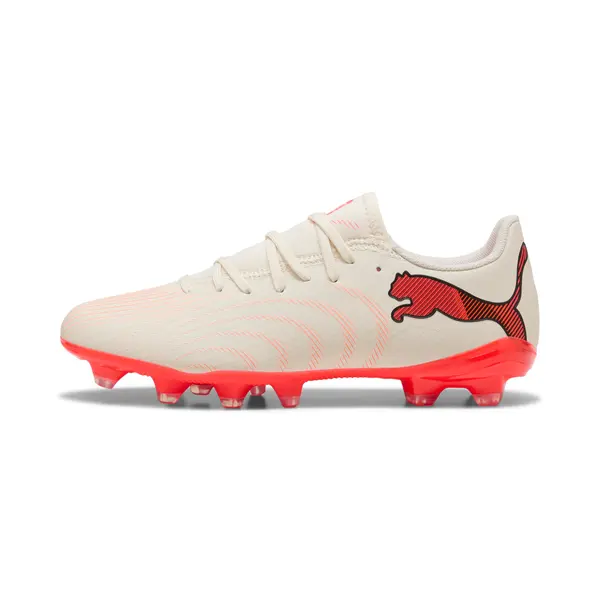 PUMA PUMA FUTURE 9 PLAY FG/AG Football Boots Women, Shoes, Sugared Almond/White/Ultra Red, 35.5