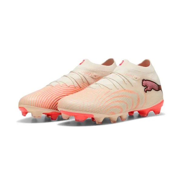 PUMA PUMA FUTURE 9 PRO FG/AG Football Boots Unisex, Sport, Sugared Almond/White/Ultra Red, 44