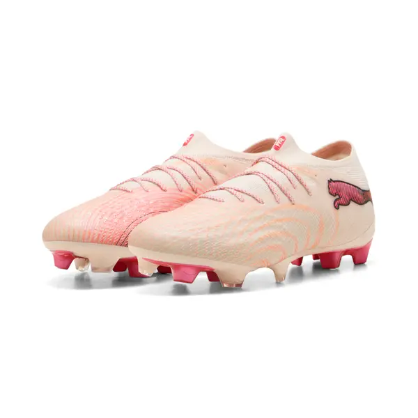 PUMA PUMA FUTURE 9 ULTIMATE FG Football Boots Unisex, Sports, Sugared Almond/White/Ultra Red, 44