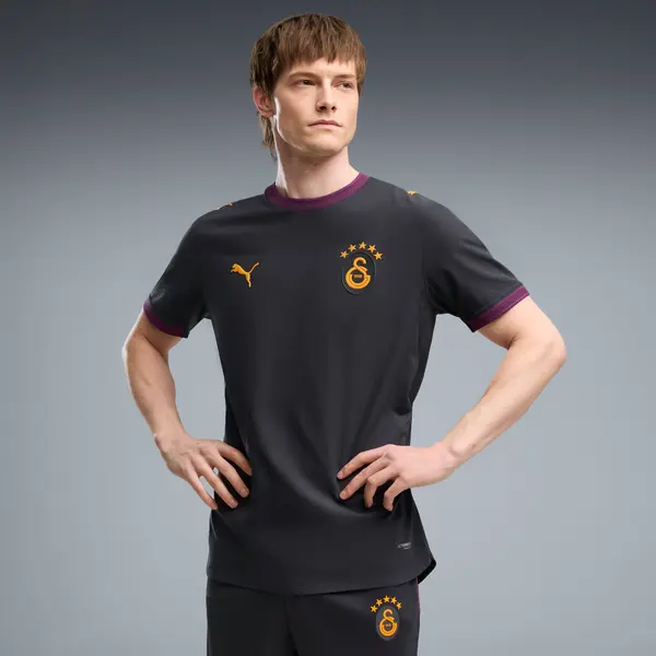 PUMA PUMA Galatasaray S.K. 26/27 Away Authentic Jersey Men, Clothing, Flat Dark Gray/Plum Wine, S