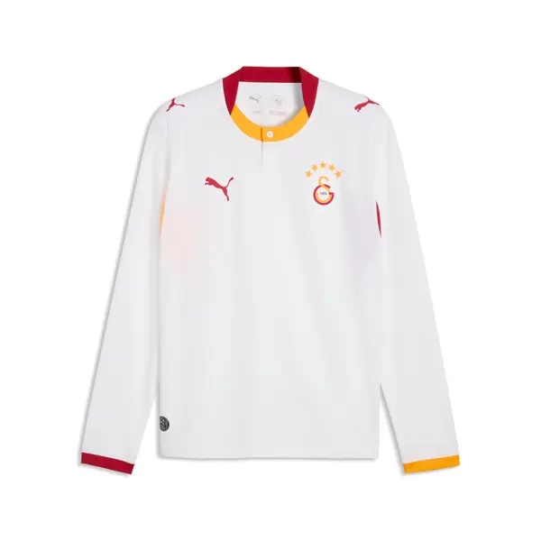 PUMA PUMA Galatasaray S.K. 26/27 Third Long Sleeve Jersey Men, Sports, White/Dark Cherry/Summer Sunset, S