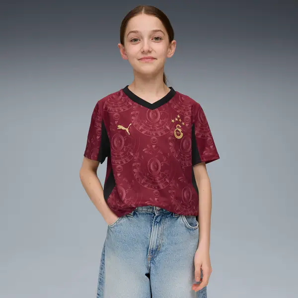 PUMA PUMA Galatasaray SK 25/26 Third Jersey Youth, Clothing, Regal Red/Gold, 15-16Y
