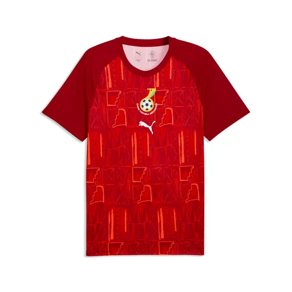 PUMA PUMA Ghana Warmup Jersey Men, Performance, Dark Crimson/Red, S