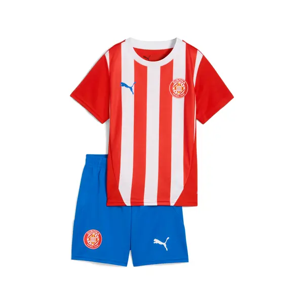 PUMA PUMA Girona FC 25/26 Home Minikit Kids, Clothing, White/Red, 4-5Y