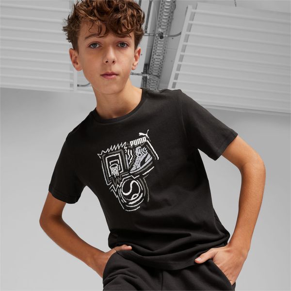 PUMA PUMA Graphics Year Of Sports Youth T-Shirt, Black