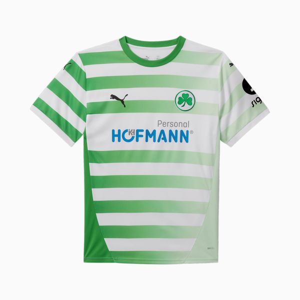 PUMA PUMA Greuther FÃ¼rth 24/25 Home Jersey Men, White/Fast Green/Fresh Mint