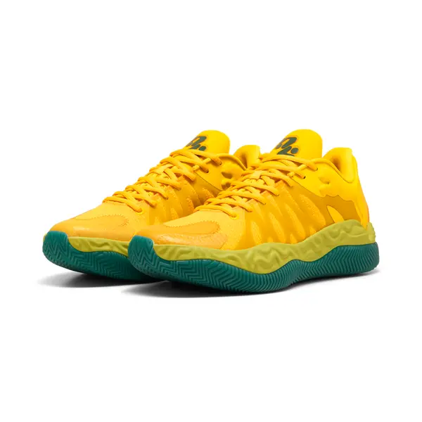 PUMA PUMA HALI 1 Basketball Shoes Youth, Shop, Mustard Seed/Sea Kelp, 35.5