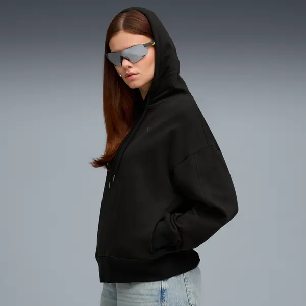 PUMA PUMA HER Oversized Hoodie Women, Clothing, Black, XXS