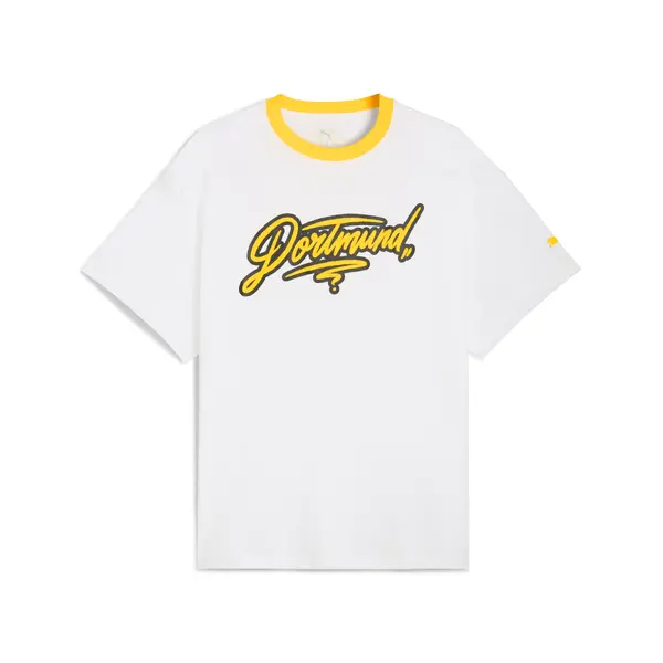 PUMA PUMA HOOPS x BORUSSIA DORTMUND Tee I Men, Clothing, White, S