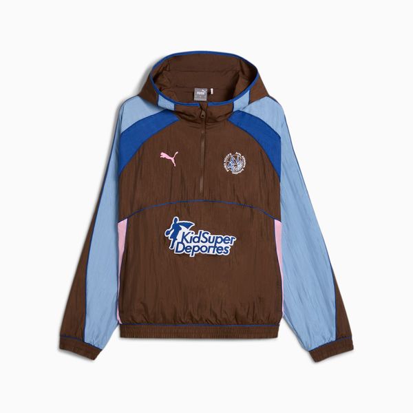 PUMA PUMA Hoops x Kidsuper Track Jacket, Chestnut Brown