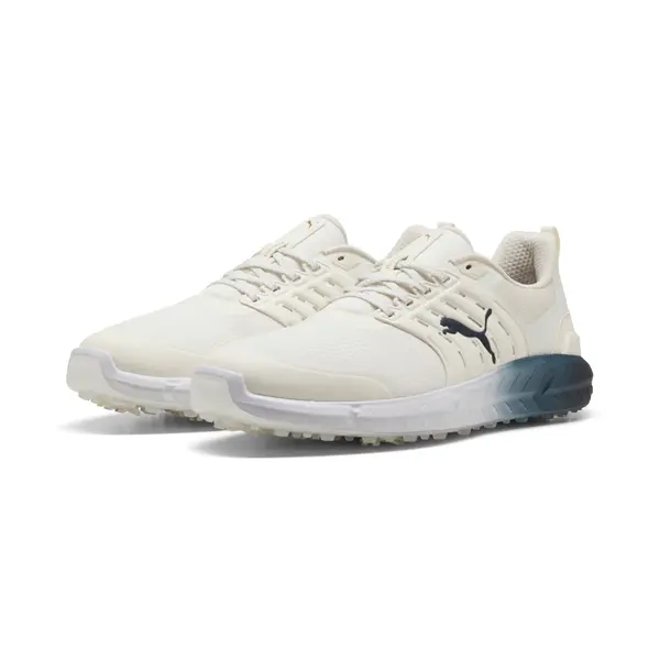 PUMA PUMA Ignite Elevate 2 Tour Coastal Claret Golf Shoes Men, Sports, Warm White/Alpine Snow/Midnight Petrol, 44