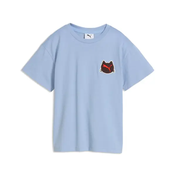 PUMA PUMA Imaginary Friend Relaxed Badge Tee Kids, Shop, Chambray Blue, 4-5Y