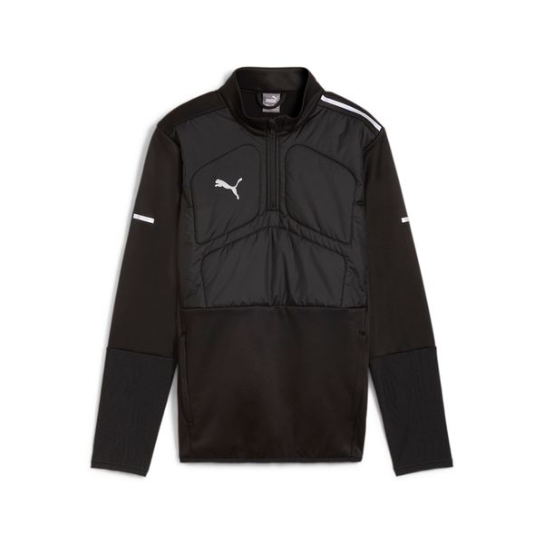 PUMA Puma individual Winterised Quarter-Zip Top Youth, Black, Size 9-10Y, Clothing