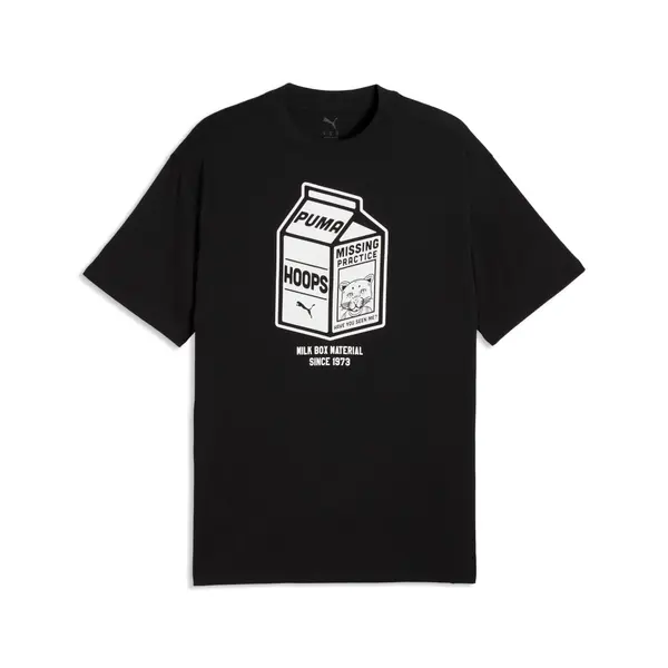 PUMA PUMA Junior Varsity Relaxed Tee Men, Clothing, Black, S