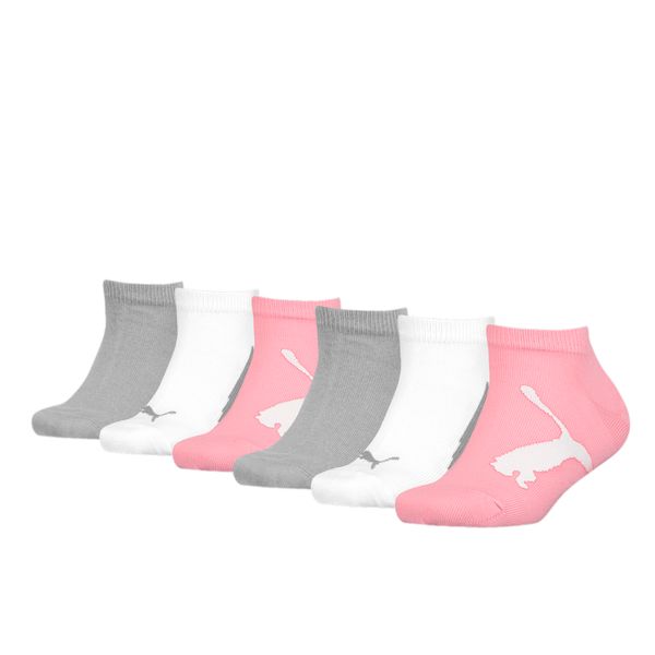 PUMA Puma Kids BWT Sneaker Socks 6 pack, Pink, Size 31-34, Clothing