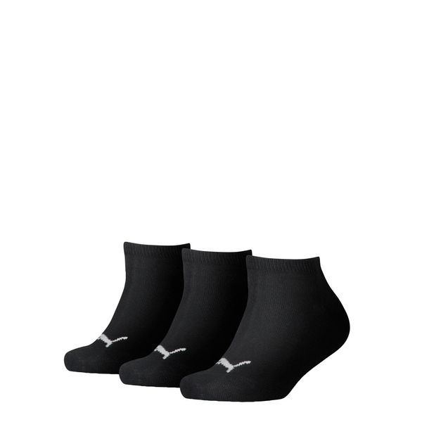 PUMA Puma Kids' Invisible Socks 3 Pack, Black, Size 27-30, Clothing