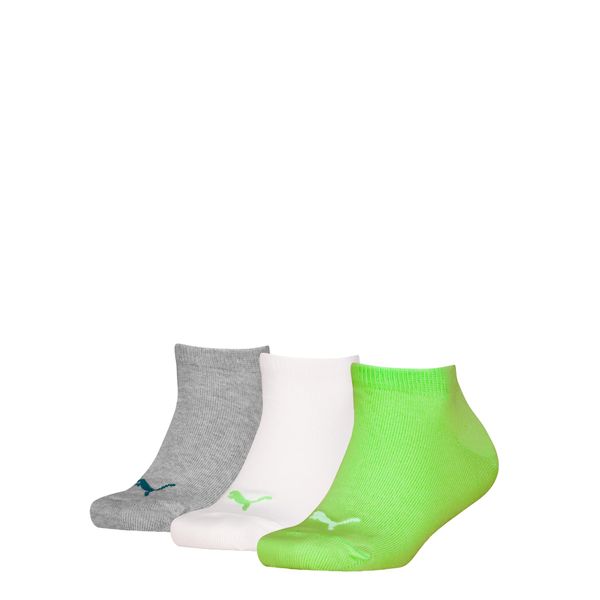 PUMA PUMA Kids' Invisible Socks 3 Pack, Green Combo