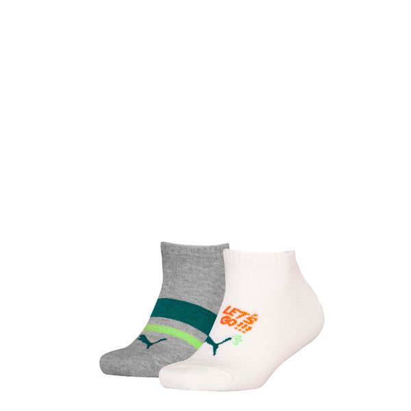 PUMA Puma Kids' Sneaker Socks 2 pack, Green, Size 31-34, Clothing