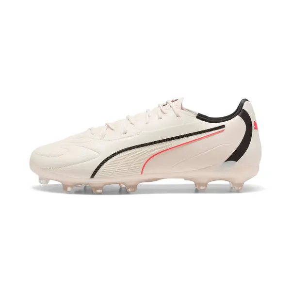 PUMA PUMA KING 20 MATCH FG/AG Football Boots Unisex, Shoes, Sugared Almond/Black/Ultra Red, 44