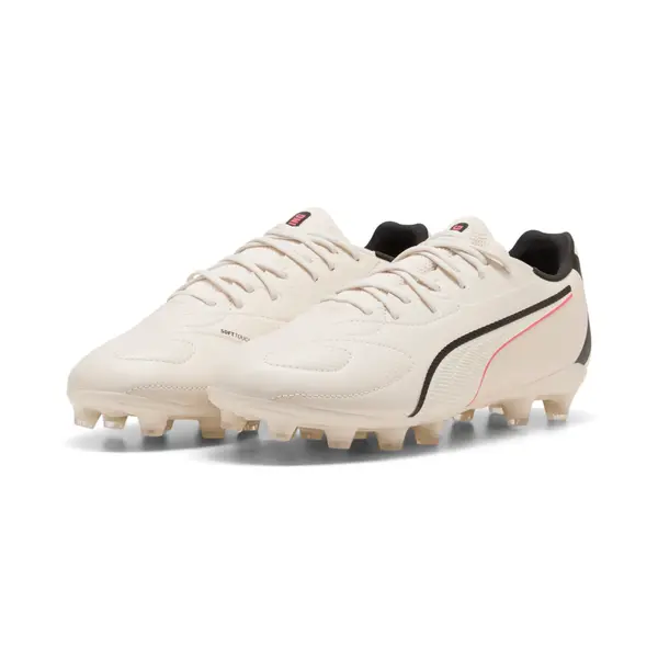 PUMA PUMA KING 20 MATCH FG/AG Football Boots Youth, Age, Sugared Almond/Black/Ultra Red, 29