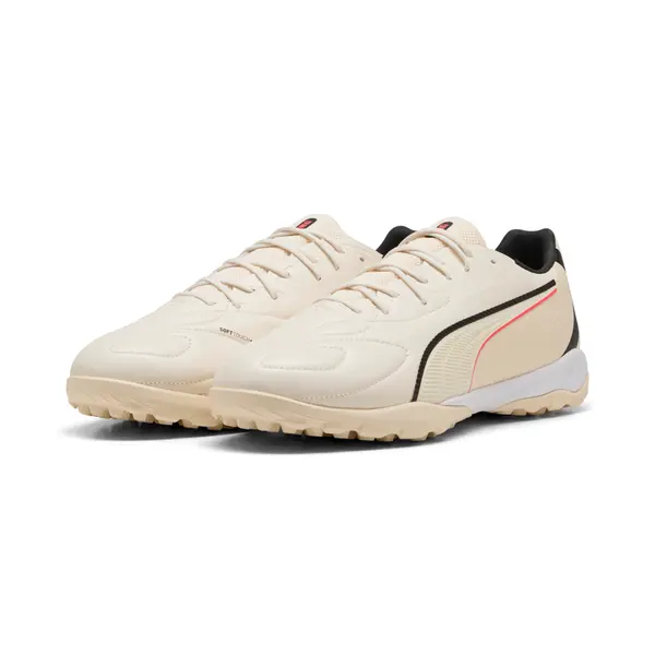 PUMA PUMA KING 20 MATCH TT Football Boots Unisex, Sport, Sugared Almond/Black/Ultra Red, 44