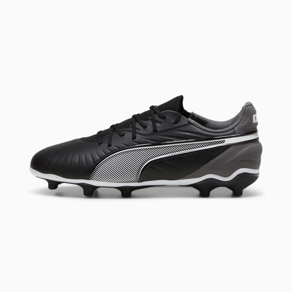 PUMA PUMA King Match FG/AG Football Boots Youth, Black/White/Cool Dark Grey