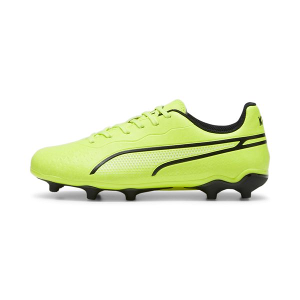 PUMA Puma KING MATCH FG/AG Youth Football Boots, Green, Size 35.5, Shoes