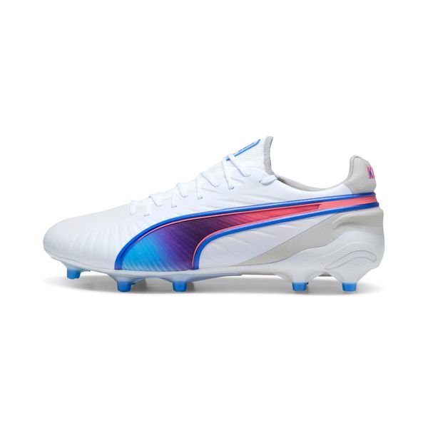 PUMA Puma KING ULTIMATE FG/AG Football Boots, White, Size 40, Shoes