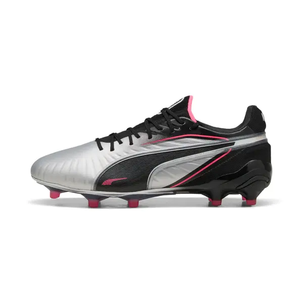 PUMA PUMA KING ULTIMATE FG/AG Football Boots Women, Shoes, Silver/Black/Sun Struck, 38